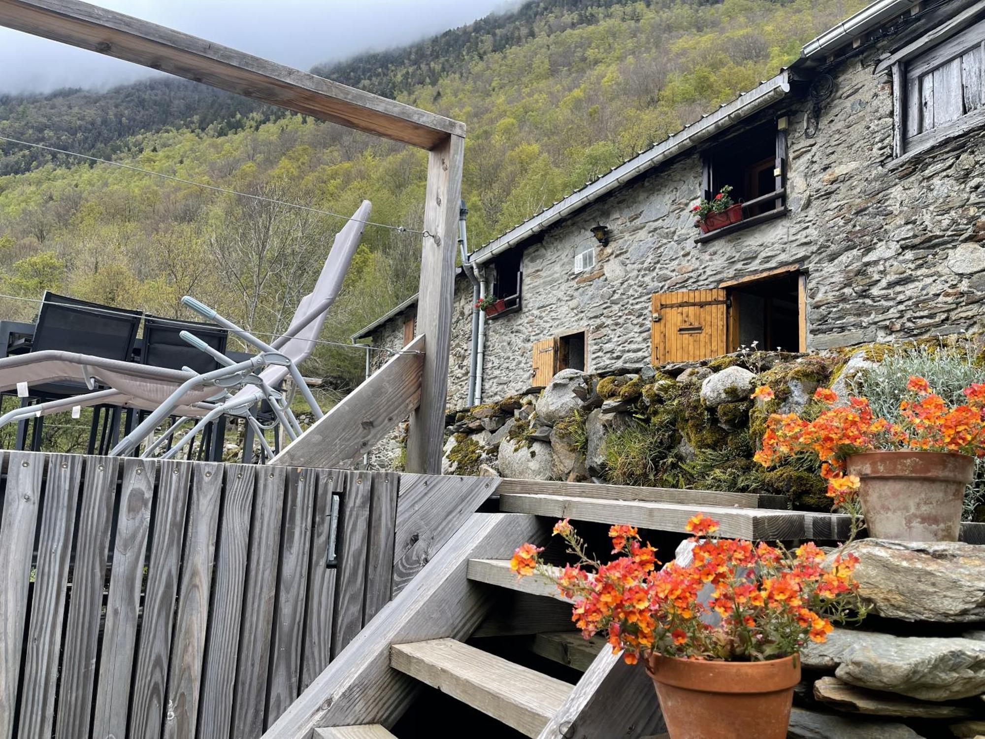 Grange Renovee, Pyrenees Ariegeoises, Gite Haute Ariege オザ エクステリア 写真